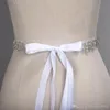 Ręcznie robione kryształowe pasy ślubne złoty srebrny pasek do sukni ślubnej Rhinestone formalne akcesoria ślubne wstążka dla nowożeńców szarfa pasa CPA1393