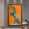 Hoge kwaliteit 100% handgeschilderd moderne abstracte olieverfschilderijen op canvas dierlijke schilderijen paardenhuis muur decor kunst A22