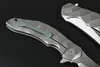 Hot sale! Tactical Flipper Ball Bearing Folding Knife D2 Tanto Satin Blade TC4 Titanium Alloy Handle Knives Outdoor EDC Tools