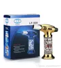 Ny ankomst Torch Turbo Lighter Ny Spray Gun Jet Butan Cigar Cigarett Lättare 1300c Vindtät Lättare Drop Shipping