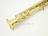 New SUZUKI High Quality B(B) Soprano Saxophone Brass Antique Gold Plated Professional Music Instrument Pearl Button With Case Free Shipping