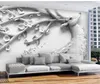 3d wallpapers Three-dimensional relief personalized European-style TV background wall relief wallpapers