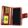 Ontwerper-vrouwen portemonnee lederen zakelijke clutch bag afneembare polsband portemonnee verschuifbare telefoon clip ontwerp multifunctionele tas