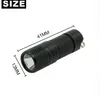 New Pocket Mini LED Flashlight USB Rechargeable Portable Waterproof White Light Keychain Torch Super Small Lanterna with Battery356472453