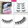 4 Pairs 3D Mink Hair False Eyelashes Thick Crisscross Eye Lashes Wispy Natural Volume Extension Tools Makeup Tools