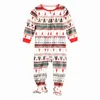 Pigiama natalizio per la famiglia Capodanno Abiti coordinati per la famiglia Madre Padre Bambini Set di vestiti per bambini Natale Pupazzo di neve Pigiama stampato Sleepwear Nighty