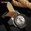 CURREN luxe décontracté hommes montres militaire sport Montre analogique Quartz montre-bracelet affichage calendrier Relogio Masculino Montre Homme256D