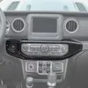 Pokrywa wykończenia panelu klimatyzacji z włókna węglowego dla Jeep Wrangler JL 2018 Factory Gutlet High Quatlity Auto Internal Accessories203J