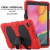 Universal Soft Silicon Tablet PC Case para Samsung Galaxy Tab T510 T350 T380 T550 Military Extreme Resistente Kickstand à prova de choque sublimação com protetor de tela