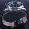 Croissant de la phase de luxe lune de phase de lune Shanghai Mouvement Mode Casual Wear Automatic Watch Scale Dial Mens Montre Top Marque Luxe