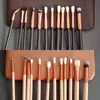 brand 12pcs set Eyeshadow Makeup Brushes with bag 2colors Make Up Brushes Set Professional Cosmetic Brush Eyeshadow Lip Brush drop shipping