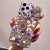 Luxe populaire telefoonhoes voor iPhoneX XS XR XSMAX iPhone7 8Plus iphone11 promax Parfumflesje Kristal diamant designer telefoon shel4517342