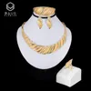 BAUS conjuntos de joyas turcas regalo nupcial moda Dubai color oro conjunto de joyas de Nigeria pendientes de collar de boda diseño al por mayor