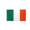 3x5ft 150x90cm Custom Irish Flag Banners Cheap Price Single Side Printing 80% Bleed , Free Shipping, Drop Shipping