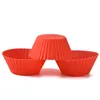 Ronde Vorm Siliconen Muffin Cupcake Bakvormen Case Cupcake Maker Schimmel Lade Bakken Cup Cakevorm Gereedschap LX1849