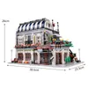 MOC Romantic Restaurant Building Blocks ZHEGAO QL0920 3577pcs Creator Stree View Series Assembly Bricks Children Education Christmas Gifts Birthday Toys For Kids