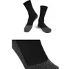 Chaussettes d'hiver noires chaudes 35 degrés en dessous du sport, fibre aluminisée, isolation extérieure, ski longues