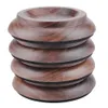 Set of 4 Upright Piano Caster Cups Black walnut Wood Feet Pad Timber Floor Carpet Protector Slip Resistant Deep Brown