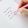2 PC / 로트 귀여운 핑크 빨 수있는 젤 펜 스쿨 오피스 용 소녀 Kawaii 편지지 저장소 소재 크리 에이 티브 파일럿 펜 0401751