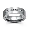 Stainless Steel Diamond Ring mens wedding rings sets Engagement rings for women Fashion Couple jewelry