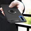 Ring Holer Anti-Fall Phone Väska till Samsung Galaxy A70 Shocktäker Anti-Finger Adsorption Mobiltelefonlock med kickstand