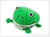 Nuevas llegadas niños rana verde monedero de dibujos animados Anime Cosplay ranas billetera niños lindo personalidad monedero