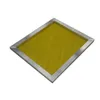 Cadre de sérigraphie en aluminium 43 31 cm tendu avec une maille jaune en polyester imprimé en soie blanche 120T pour circuit imprimé T2005209K