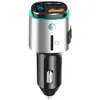 BC41 chargeur de voiture lecteur MP3 universel Bluetooth mains libres affichage de tension chargeur USB transmetteur FM adaptateur Radio accessoires électroniques