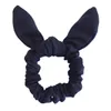 10 adet / grup Sevimli Bunny Kulak Kız Saç Halat Scrunchies Kadınlar Için Ilmek Elastik Saç Bantları Yay Ties At Kuyruğu Tutucu Aksesuarları