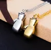 Collier Mini gant de boxe Vintage, Antique, or, argent, bijoux de Fitness, unisexe, pendentif Cool, pour hommes et garçons