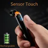 مصغرة الولاعات USB Touch-Senstive التبديل أخف ولاعة السجائر أخف windproof عديمة اللهب القابلة لإعادة الشحن أخف إلكترونية للتدخين الساخن