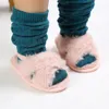 Baby fleece skor spädbarn faux päls första vandrare skor mode mjuka botten toddler plysch bomull skor 4 färger