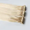 2020 New 6D Tip Extensions Włosów Druga generacja Produkty Niewidzialna Taśma Remy Hair I Wskazówka Hurtownie Pętla Micro Ring Hair Extension 14-28 cal