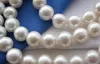 Venta al por prefeito 3ROW 10 MM blanco redondo FW colar de perlas cultivadas