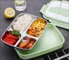 Puntenza portatile Bento Box Box Food 4-Compartment 3 Grids Lunch Box Thermal For Food 304 Acciaio inossidabile Box per bambini