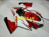 Injektionsfeoking Body Kit för Aprilia RS125 06 07 08 09 10 11 RS 125 2006 2011 Röda vita Fairings Bodywork AA12