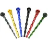 3 Part Metal 6 Colors Smoking Pipe Fashion Portable Hookah Pipes