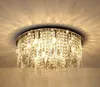 Nowy Design Ściemnialny Luksusowy Kryształowy Kryształowy Żyrandol Żyrandol Oświetlenie Nowoczesne Flush Mount Chandeliers Light Sufit Lampy do salonu Bedroo Myy