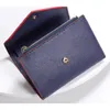 Skórzany portfel dla kobiet skórzana moneta wielokolorowa torebka Lady Krótka portfel Torebka Lady Holder Classic Mini Zipper Hurt