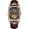 Guanqin 2018 Nieuwe horloge Mannen Automatische Tourbillon Skelet Mechanische Waterdichte Gouden Klok Topmerk Luxe Relogio Masculino