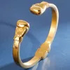 Boxning handskar stil herr armband armband för män guld rostfritt stål man öppna manliga smycken armbandbangle armbang2916