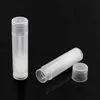 Wholessale 5g vazio labial clear tubos de bálsamo recipientes batom transparente moda cool lip tubes frascos recarregáveis ​​free cosmético