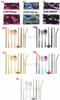 New 304 stainless steel knife fork spoon chopsticks straw spoon 9 piece environmental protection portable outdoor tableware set T3I5162-1