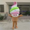 Costumes de mascotte de crème glacée en matériau EVA de haute qualité, vêtements de dessin animé, mascarade de fête d'anniversaire, 2019