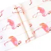 Högkvalitativ PVC Bakgrund Nordic Flamingo Mönster Barnrum Dekoration Vägg Paper de Parede 3D Vinyl Bakgrund