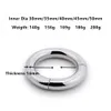 5 Size Male Penis Ring Stainless Steel Scrotum BDSM Bondage Weight Magnetic Ball Scrotum Stretcher Cock Lock Ring Delay Ejaculatio9356129