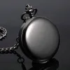 Luxury liscio argento pendente tasca da tasca fob orologio moderno numero arabo orologio analogico uomo e donne collana moda collana catena unisex regalo