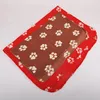 Huisdieren Autostoel Mat Zachte Warm Fleece Paw Print Puppy Dog Kat Mat Deken Bed Sofa Huisdier Warm Kussenhoes Handdoek 3 Maten SN2175