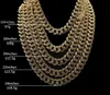 New Hip Hop Iced Out Tennis Chains Necklace Jewelry Gold Silver Necklaces Miami Cuban Link Chain