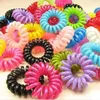 600 pçs elásticos faixas de cabelo meninas acessórios para o cabelo faixa de borracha headwear corda colorida espiral forma laços goma telefone wire2016781